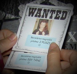 lánybúcsú-Wanted-kártya