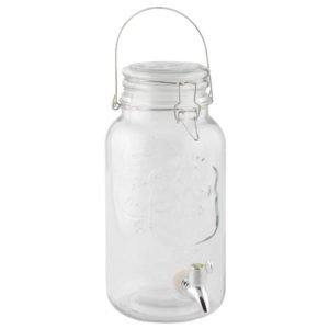 Csapos italadagoló, limonádés üveg.